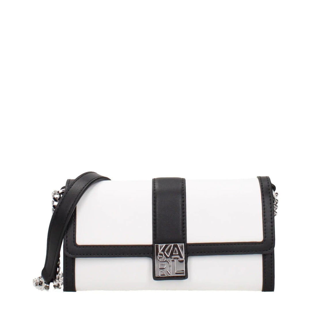 Karl Lagerfeld Sample Sale | Karl Lagerfeld White Leather Clutch Bag - | Designer outlet