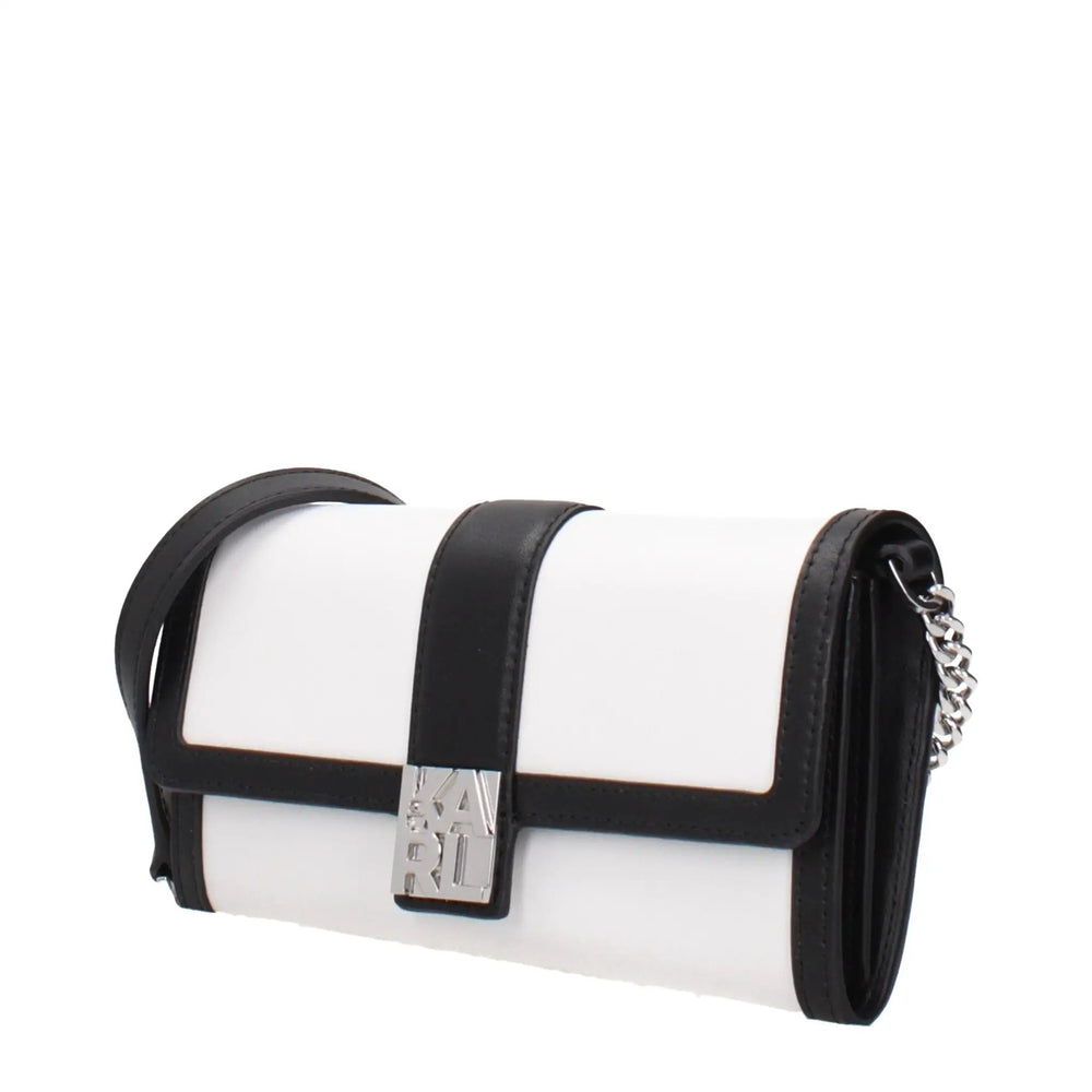 Karl Lagerfeld Sample Sale | Karl Lagerfeld White Leather Clutch Bag - | Designer outlet