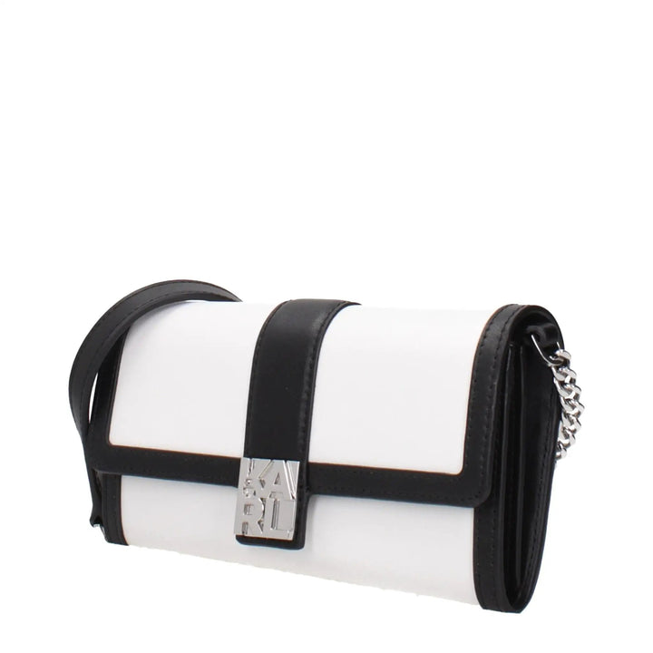 Karl Lagerfeld Sample Sale | Karl Lagerfeld White Leather Clutch Bag - | Designer outlet