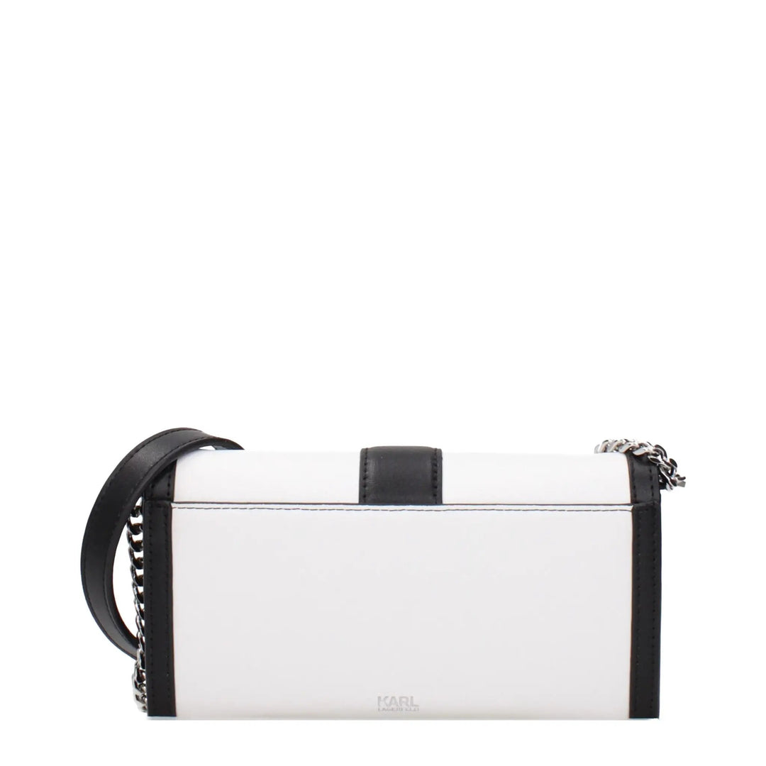 Karl Lagerfeld Sample Sale | Karl Lagerfeld White Leather Clutch Bag - | Designer outlet