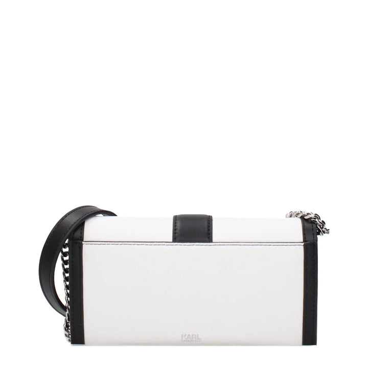 Karl Lagerfeld Sample Sale | Karl Lagerfeld White Leather Clutch Bag - | Designer outlet