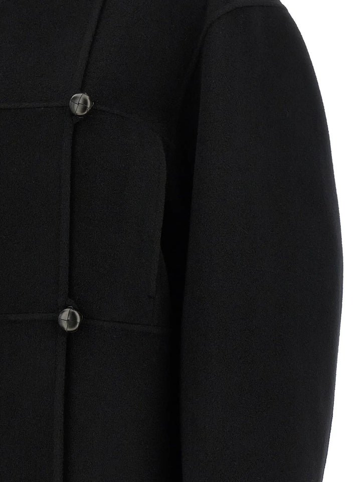 Rohe Sample Sale | Rohe Black Wool Coat - | Designer outlet