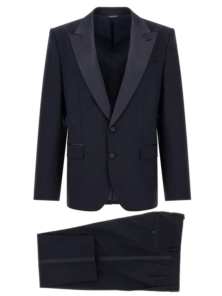 Dolce &amp; Gabbana Sample Sale | Dolce &amp; Gabbana Blue Virgin Wool Two-Piece Suit - | Designer outlet