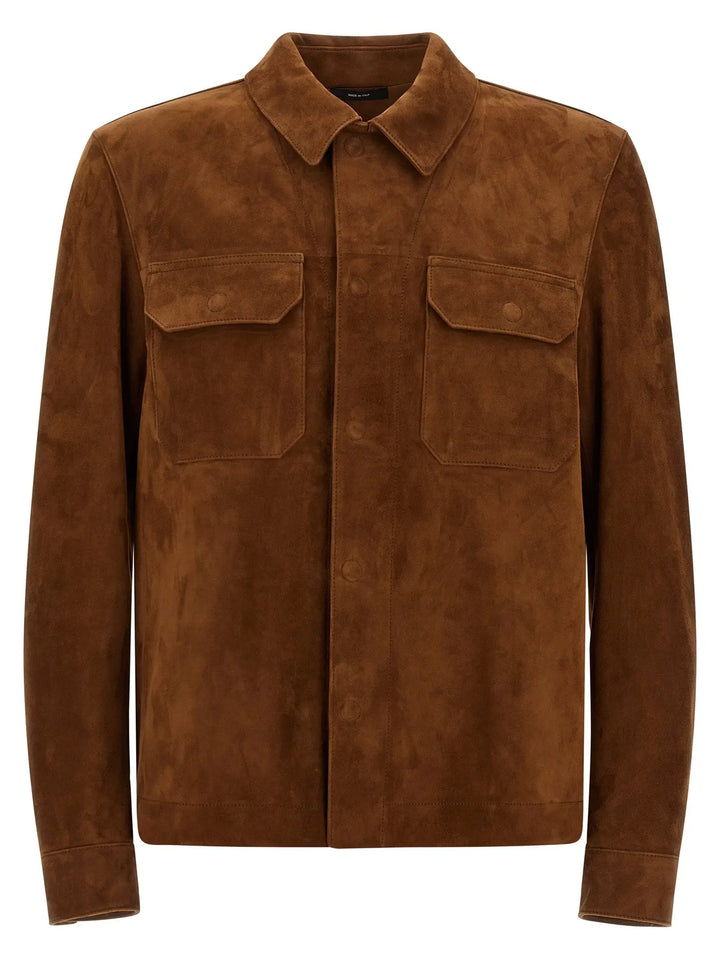 Tom Ford Sample Sale | Tom Ford Brown Lamb Leather Leather Jacket - | Designer outlet
