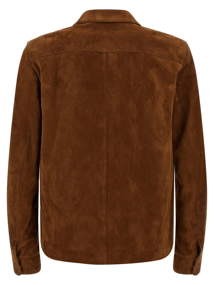 Tom Ford Sample Sale | Tom Ford Brown Lamb Leather Leather Jacket - | Designer outlet