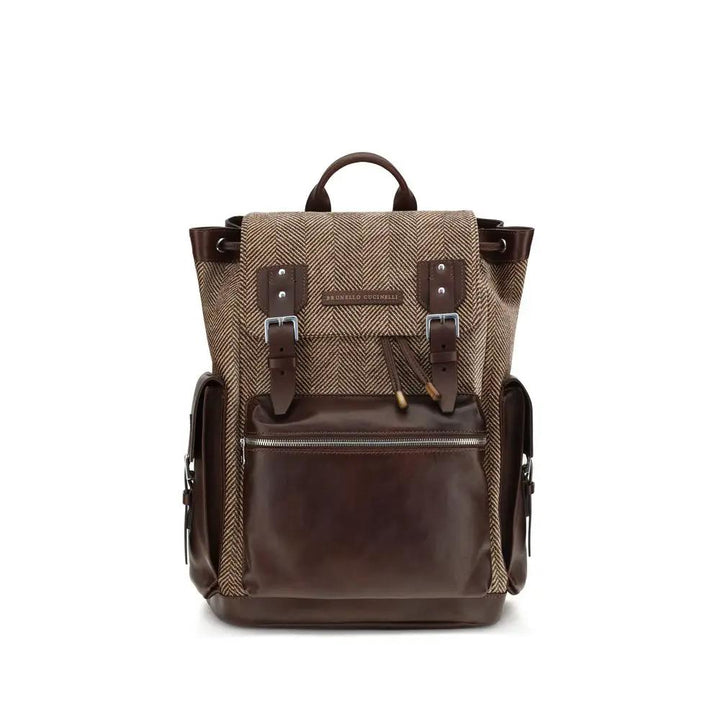 Brunello Cucinelli Sample Sale | Brunello Cucinelli Brown Polyamide Backpack - | Designer outlet