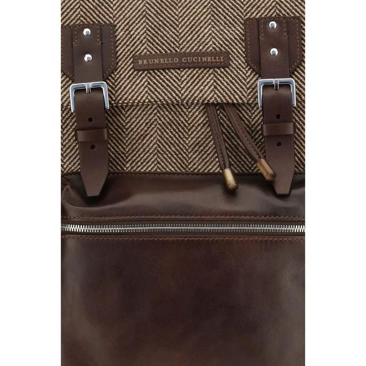 Brunello Cucinelli Sample Sale | Brunello Cucinelli Brown Polyamide Backpack - | Designer outlet