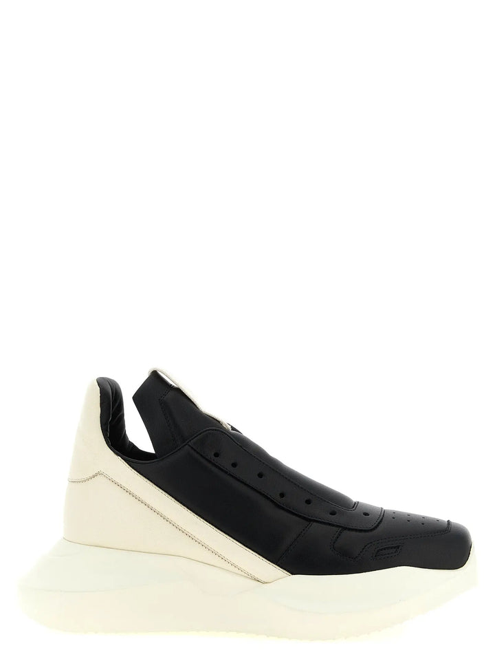 Rick Owens Sample Sale | Rick Owens Bicolor Calfskin Chunky Sneakers - | Designer outlet