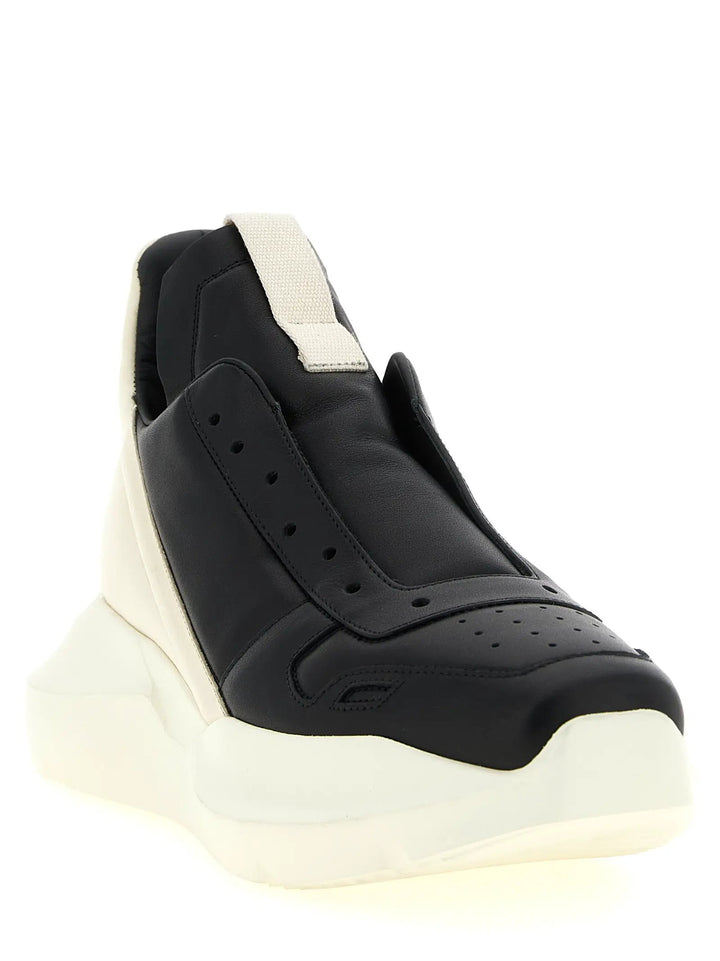 Rick Owens Sample Sale | Rick Owens Bicolor Calfskin Chunky Sneakers - | Designer outlet