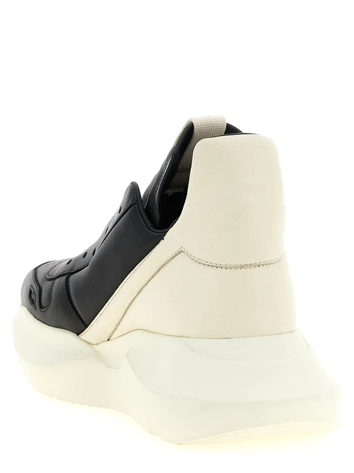 Rick Owens Sample Sale | Rick Owens Bicolor Calfskin Chunky Sneakers - | Designer outlet