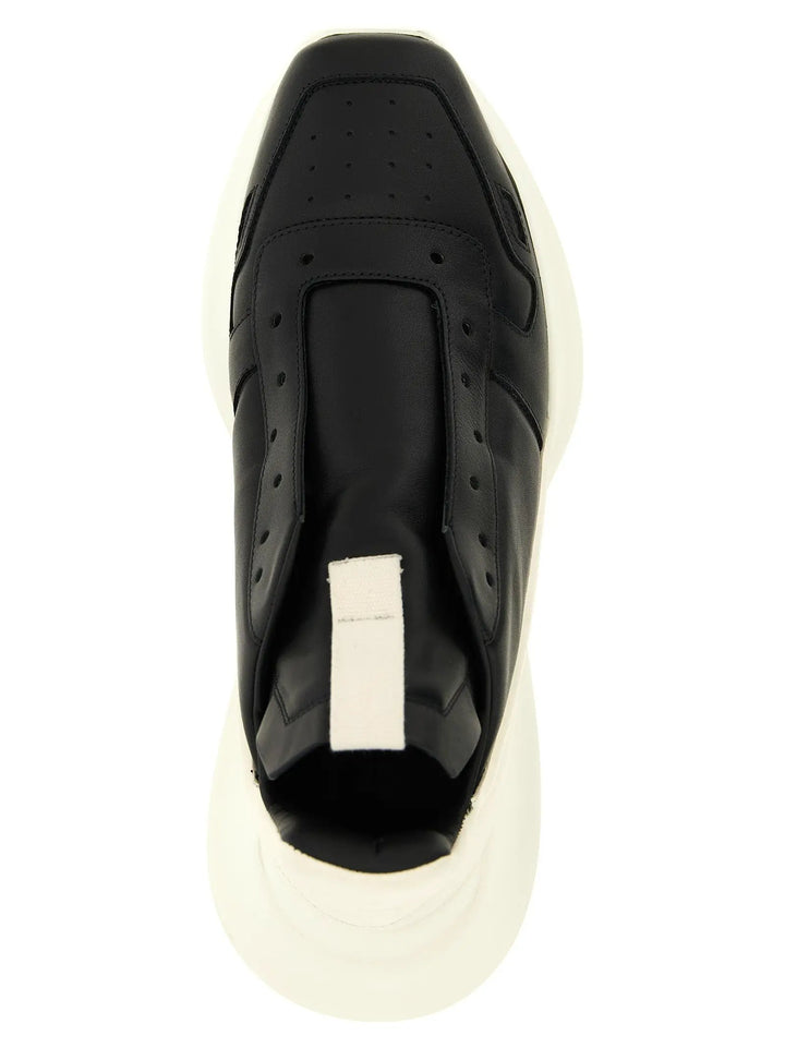 Rick Owens Sample Sale | Rick Owens Bicolor Calfskin Chunky Sneakers - | Designer outlet
