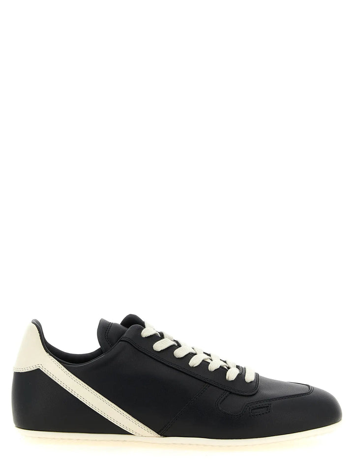 Rick Owens Sample Sale | Rick Owens Bicolor Calfskin Low Top Sneakers - | Designer outlet