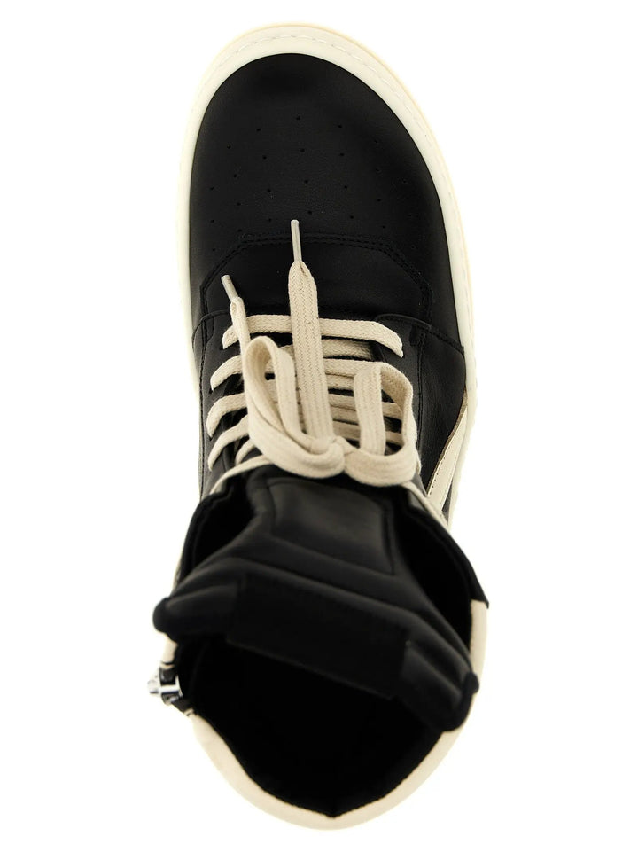 Rick Owens Sample Sale | Rick Owens Bicolor Calfskin High Top Sneakers - | Designer outlet