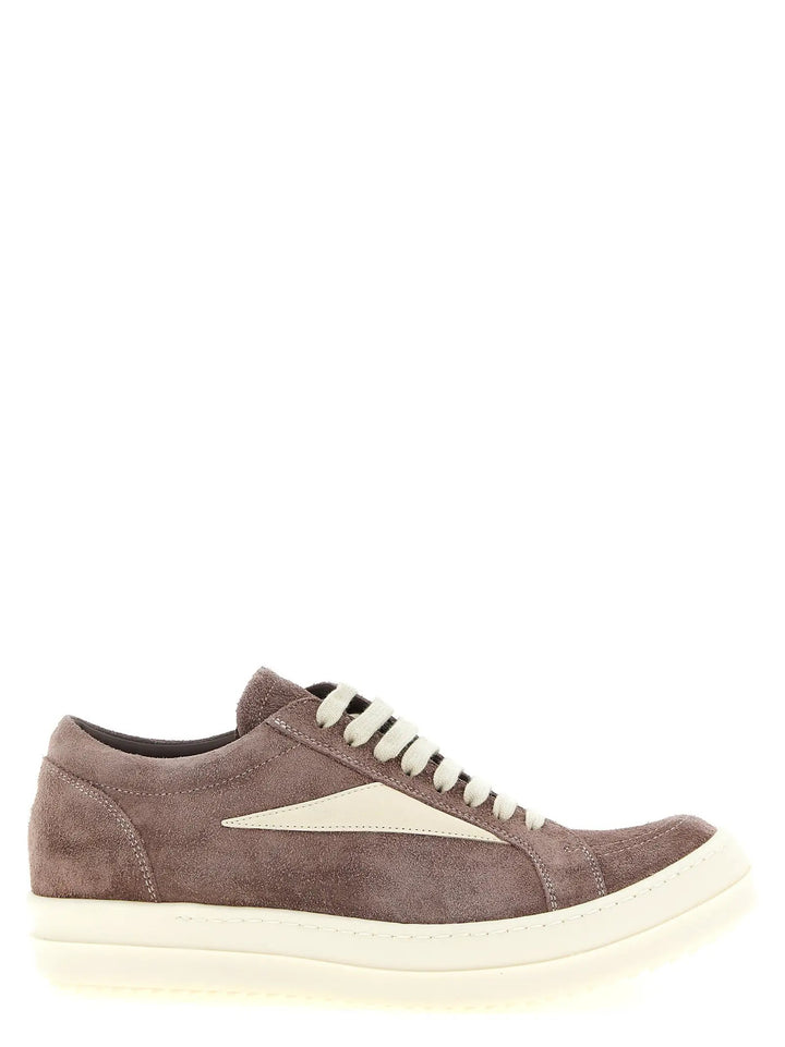 Rick Owens Sample Sale | Rick Owens Purple Calfskin Low Top Sneakers - | Designer outlet