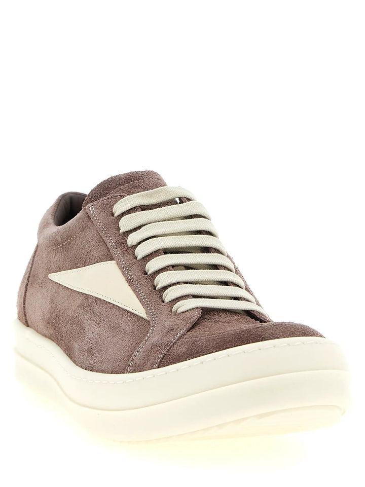 Rick Owens Sample Sale | Rick Owens Purple Calfskin Low Top Sneakers - | Designer outlet