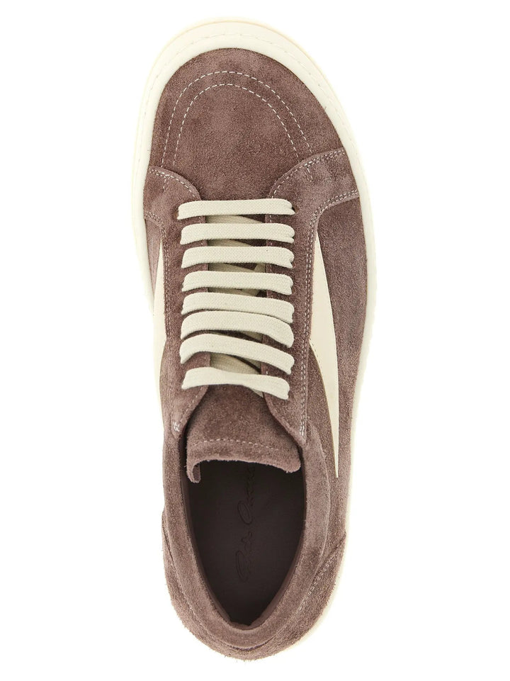 Rick Owens Sample Sale | Rick Owens Purple Calfskin Low Top Sneakers - | Designer outlet