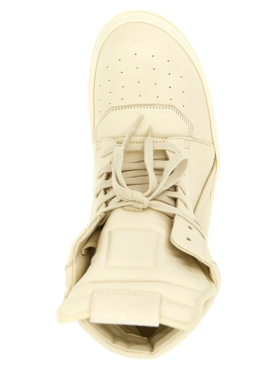 Rick Owens Sample Sale | Rick Owens White Calfskin High Top Sneakers - | Designer outlet