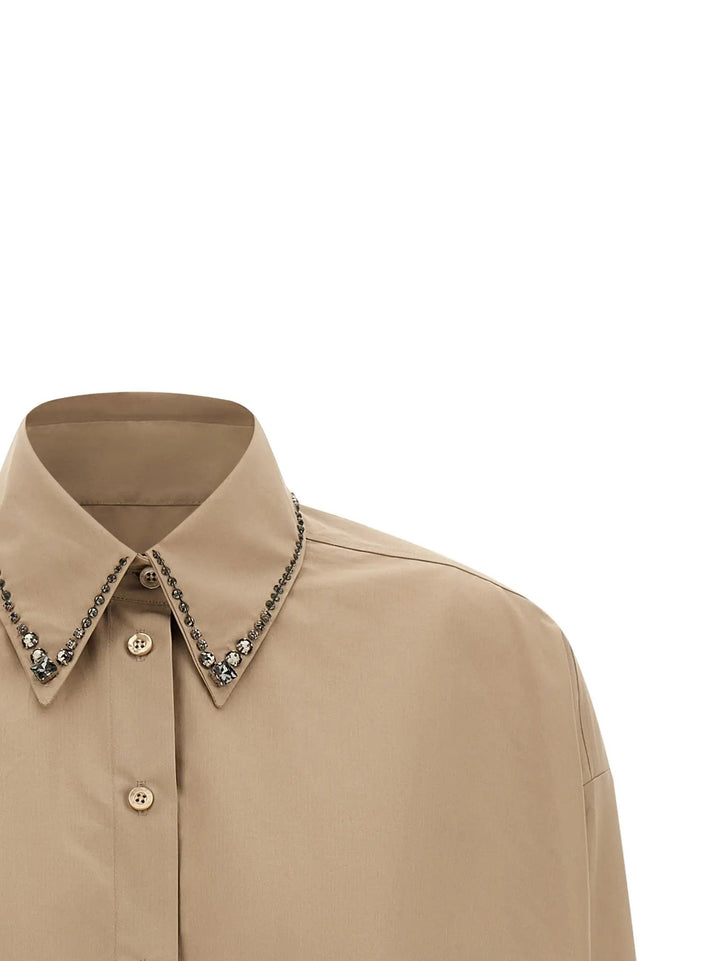 Fabiana Filippi Sample Sale | Fabiana Filippi Beige Cotton Blouse - | Designer outlet