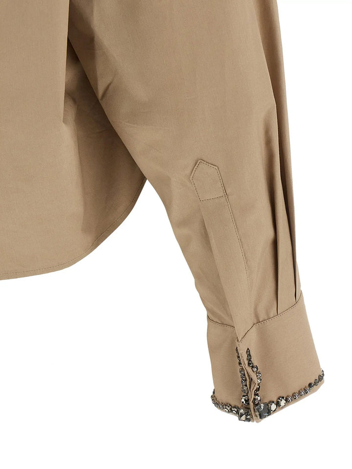 Fabiana Filippi Sample Sale | Fabiana Filippi Beige Cotton Blouse - | Designer outlet