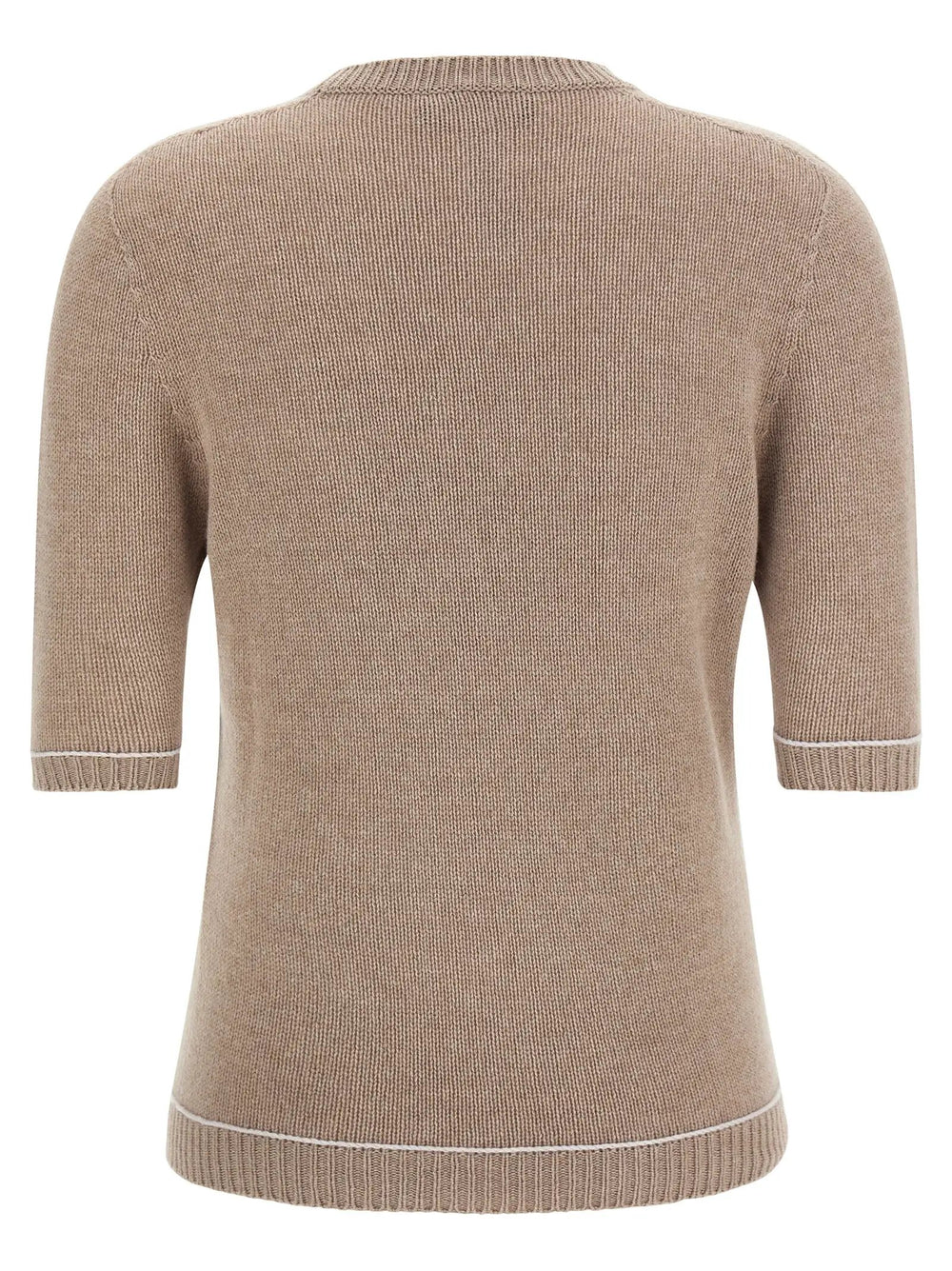 Fabiana Filippi Sample Sale | Fabiana Filippi Beige Virgin Wool Cardigan - | Designer outlet
