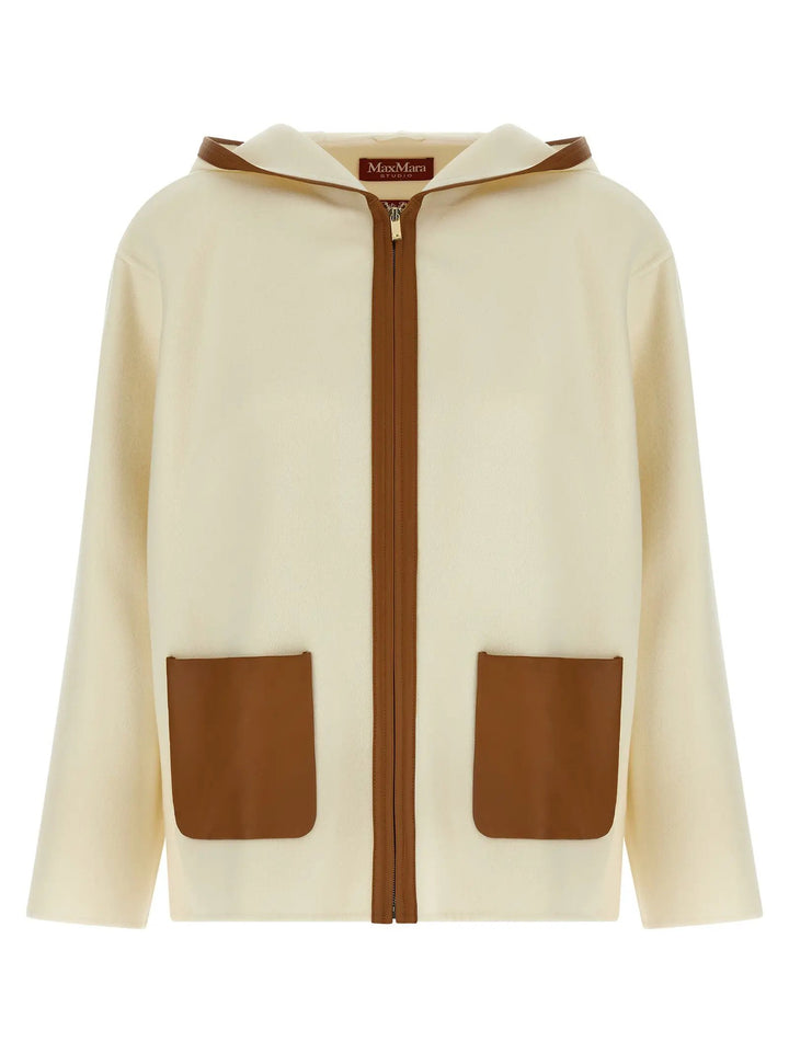 Max Mara Sample Sale | Max Mara White Virgin Wool Coat - | Designer outlet