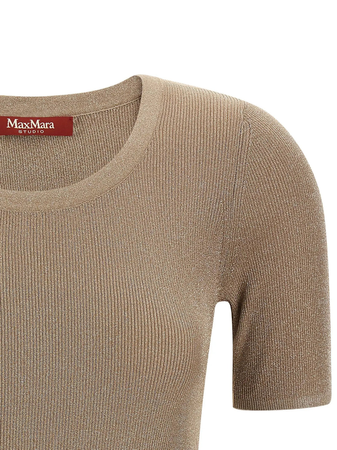 Max Mara Sample Sale | Max Mara Beige Polyamide T-Shirt - | Designer outlet