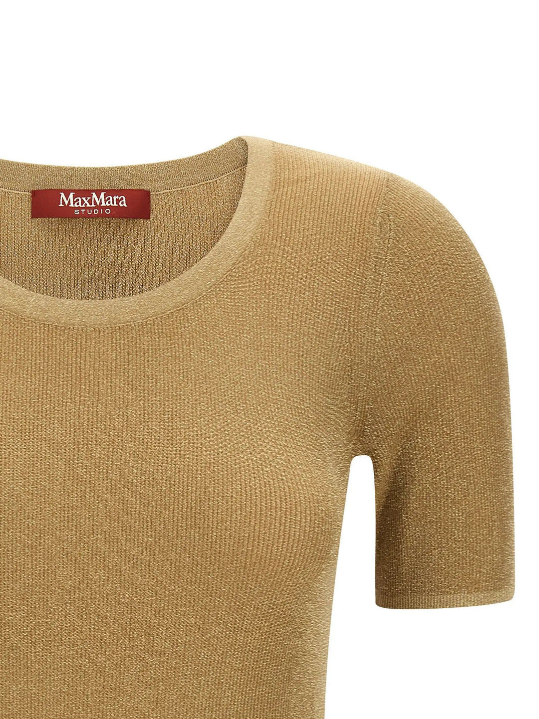 Max Mara Sample Sale | Max Mara Gold Polyamide T-Shirt - | Designer outlet