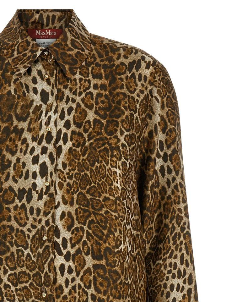 Max Mara Sample Sale | Max Mara Brown Silk Blouse - | Designer outlet