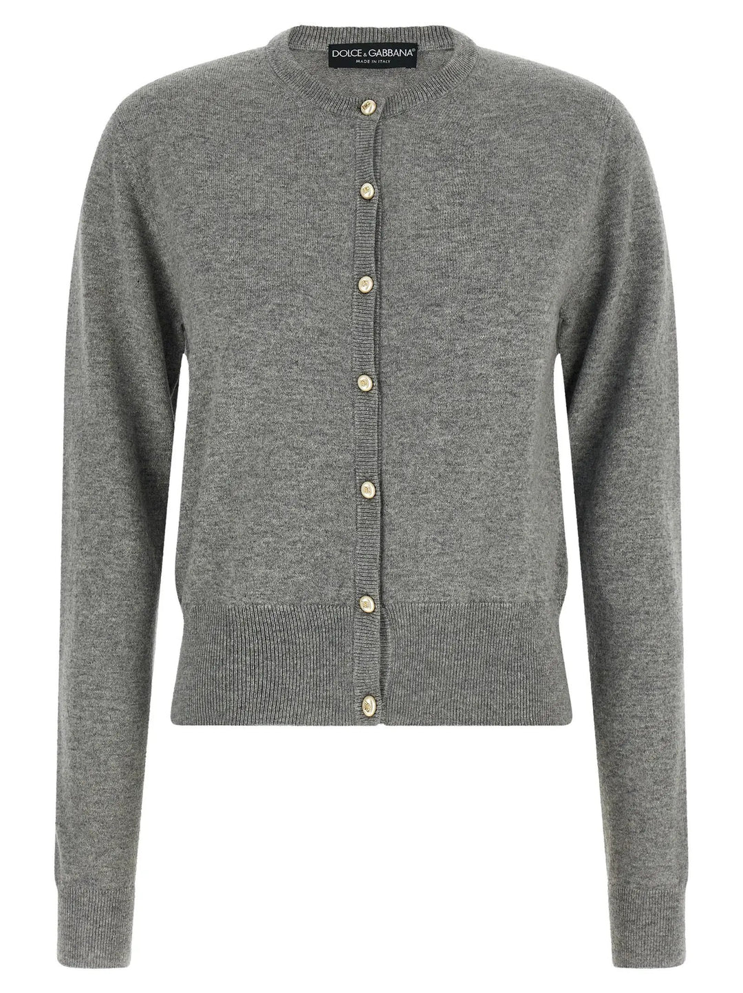 Dolce &amp; Gabbana Sample Sale | Dolce &amp; Gabbana Gray Cashmere Cardigan - | Designer outlet