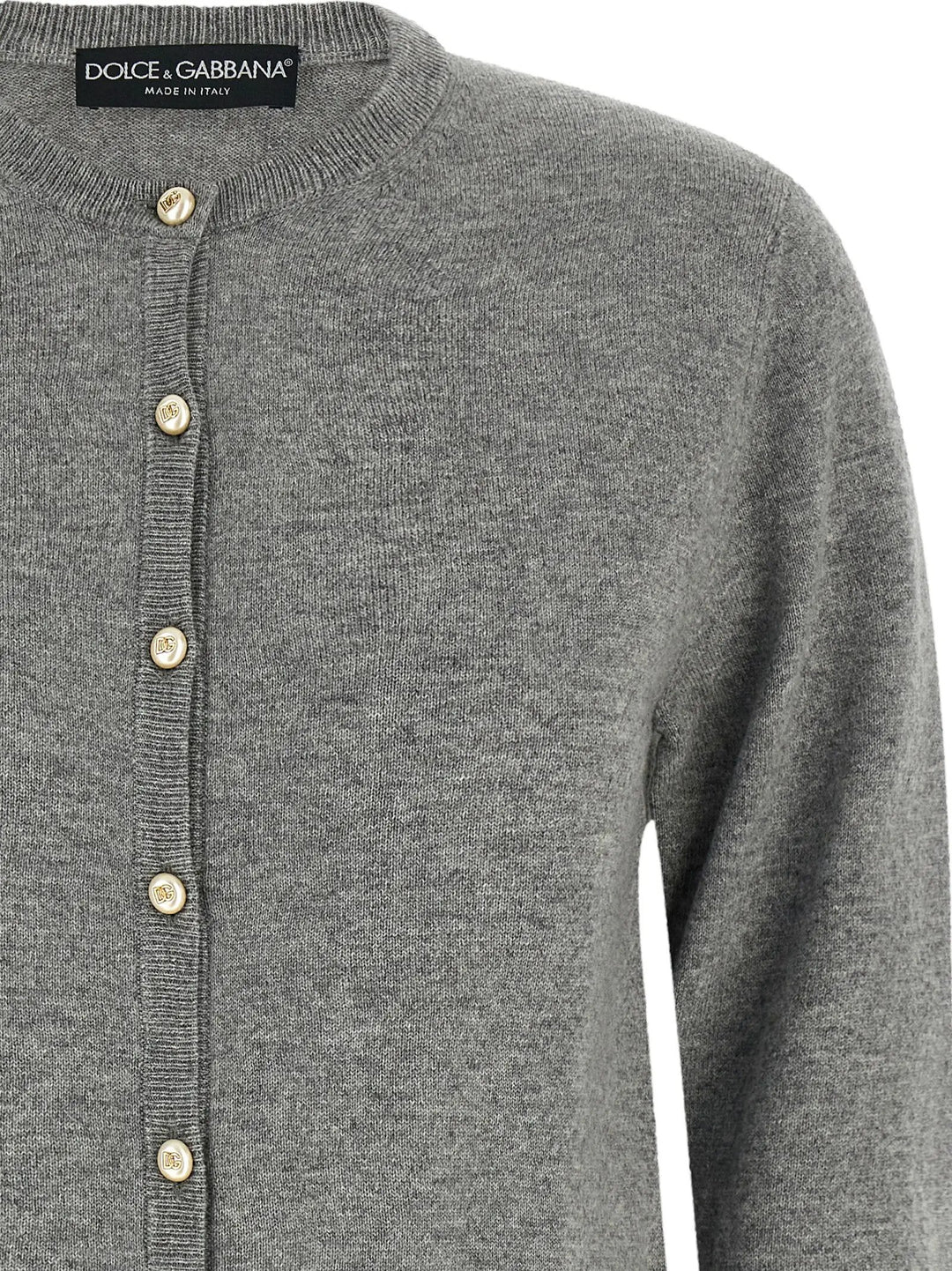 Dolce &amp; Gabbana Sample Sale | Dolce &amp; Gabbana Gray Cashmere Cardigan - | Designer outlet