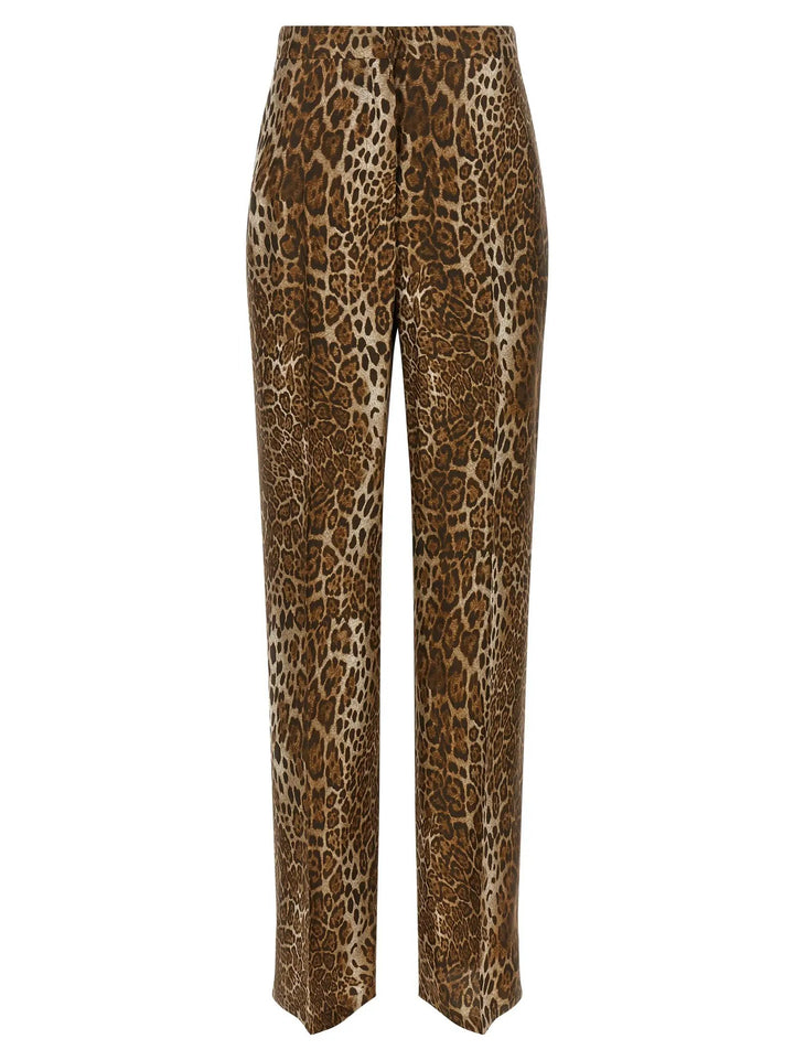Max Mara Sample Sale | Max Mara Brown Silk Casual Pants - | Designer outlet