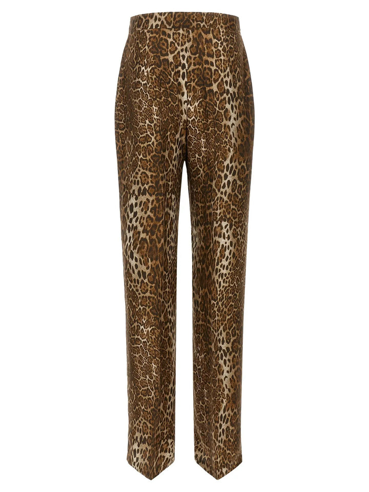 Max Mara Sample Sale | Max Mara Brown Silk Casual Pants - | Designer outlet