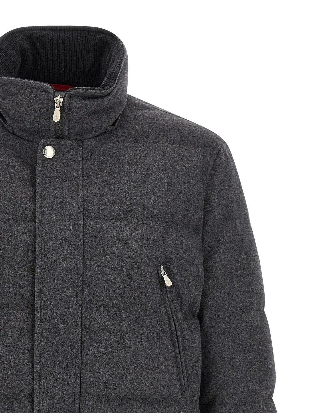 Brunello Cucinelli Sample Sale | Brunello Cucinelli Gray Wool Parka - | Designer outlet