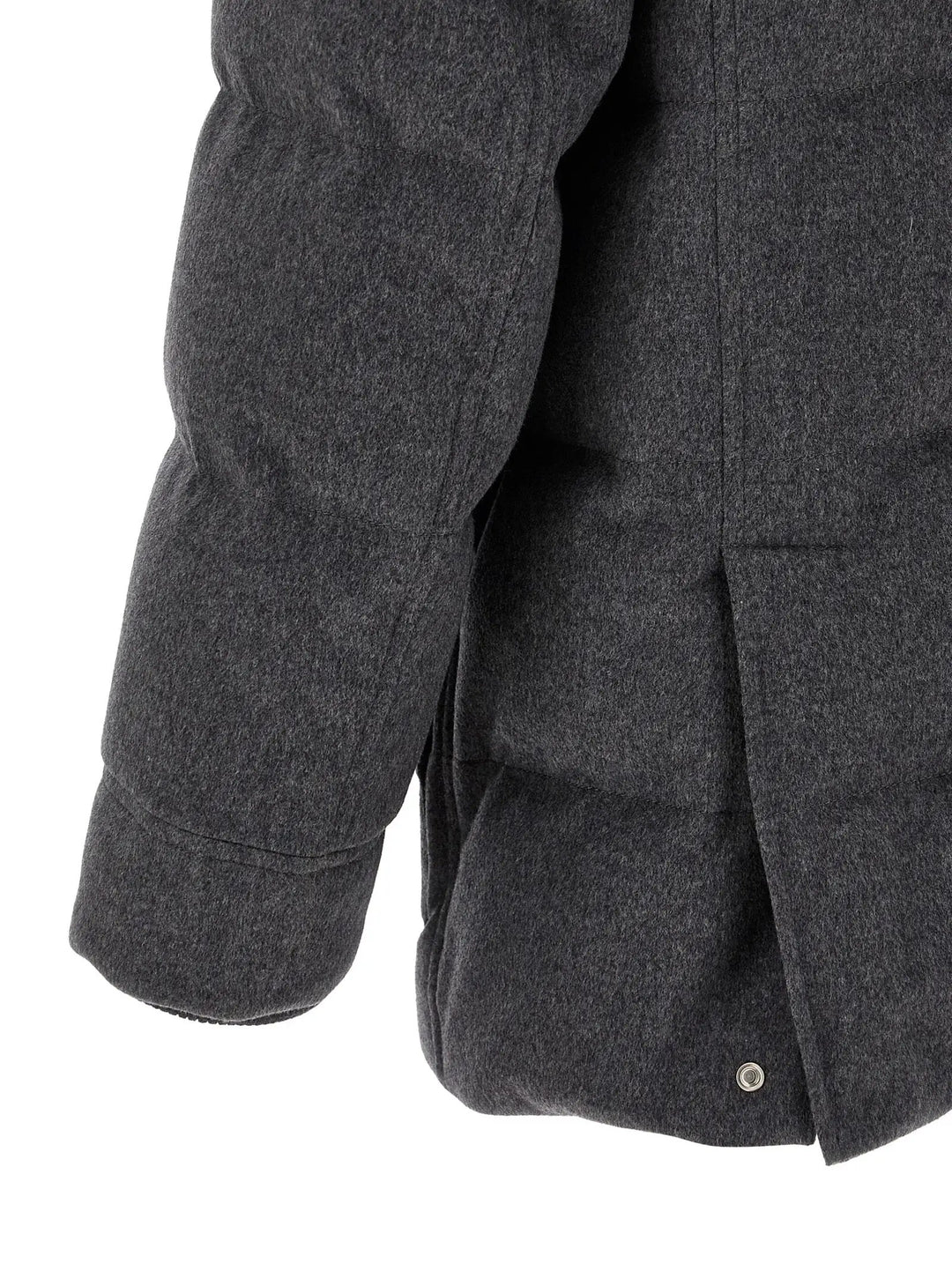 Brunello Cucinelli Sample Sale | Brunello Cucinelli Gray Wool Parka - | Designer outlet