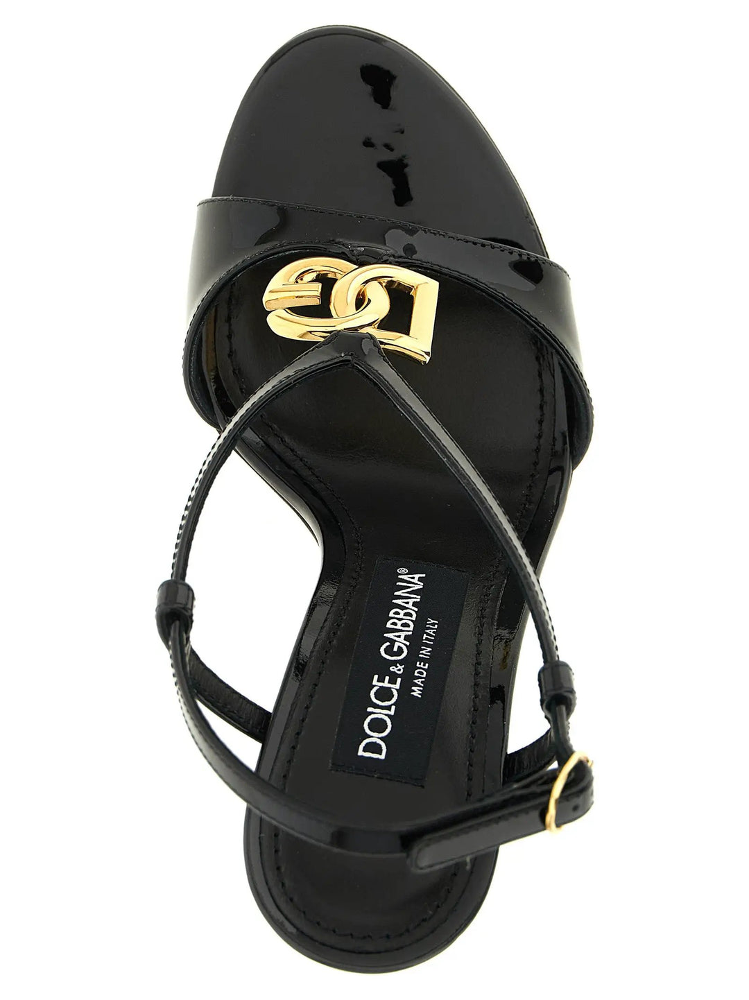 Dolce &amp; Gabbana Sample Sale | Dolce &amp; Gabbana Black Calfskin Stiletto Heel Sandals - | Designer outlet