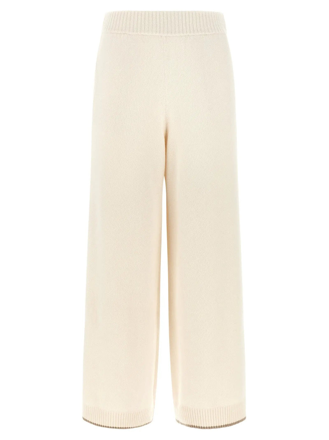 Brunello Cucinelli Sample Sale | Brunello Cucinelli White Cashmere Athletic Pants - | Designer outlet