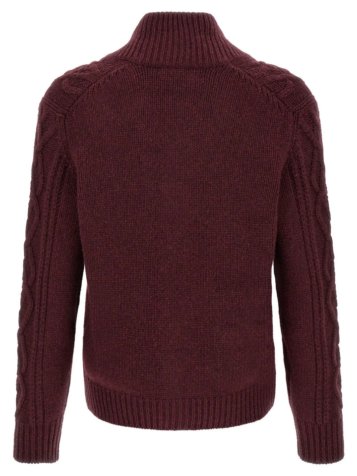 Brunello Cucinelli Sample Sale | Brunello Cucinelli Bordeaux Cashmere Cardigan - | Designer outlet