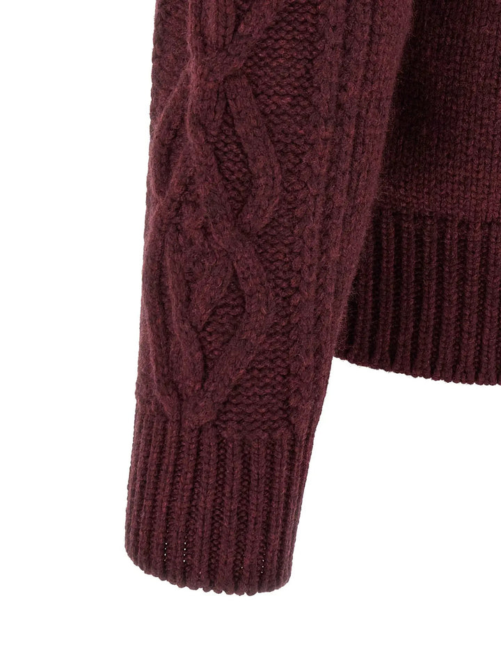 Brunello Cucinelli Sample Sale | Brunello Cucinelli Bordeaux Cashmere Cardigan - | Designer outlet