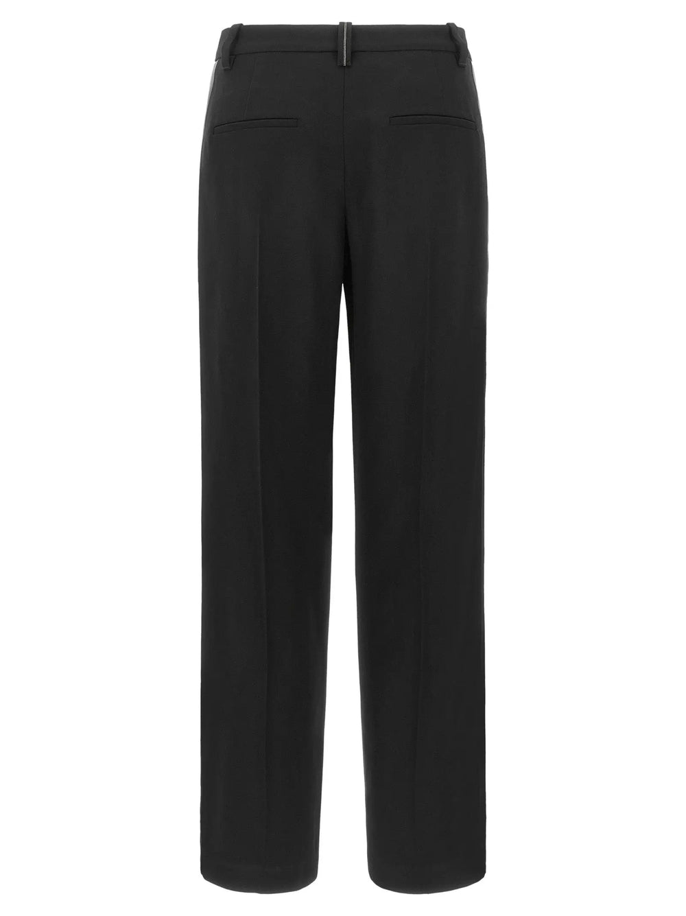 Brunello Cucinelli Sample Sale | Brunello Cucinelli Black Virgin Wool Casual Pants - | Designer outlet