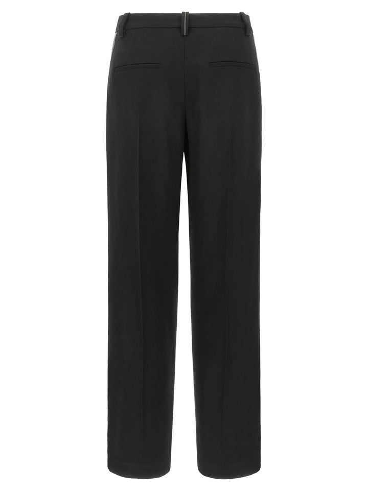Brunello Cucinelli Sample Sale | Brunello Cucinelli Black Virgin Wool Casual Pants - | Designer outlet