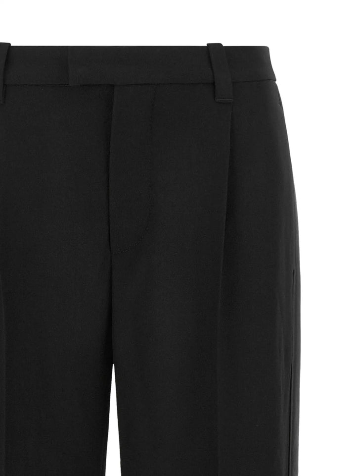 Brunello Cucinelli Sample Sale | Brunello Cucinelli Black Virgin Wool Casual Pants - | Designer outlet