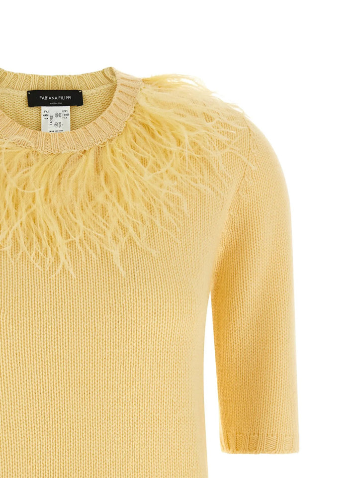 Fabiana Filippi Sample Sale | Fabiana Filippi Bicolor Virgin Wool Cardigan - | Designer outlet
