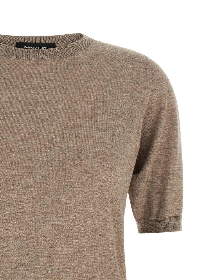 Fabiana Filippi Sample Sale | Fabiana Filippi Beige Cashmere Cardigan - | Designer outlet