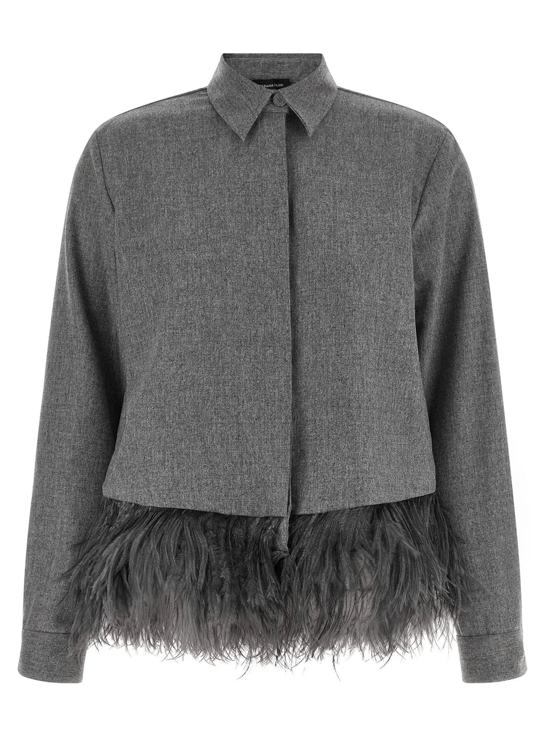 Fabiana Filippi Sample Sale | Fabiana Filippi Gray Virgin Wool Blouse - | Designer outlet