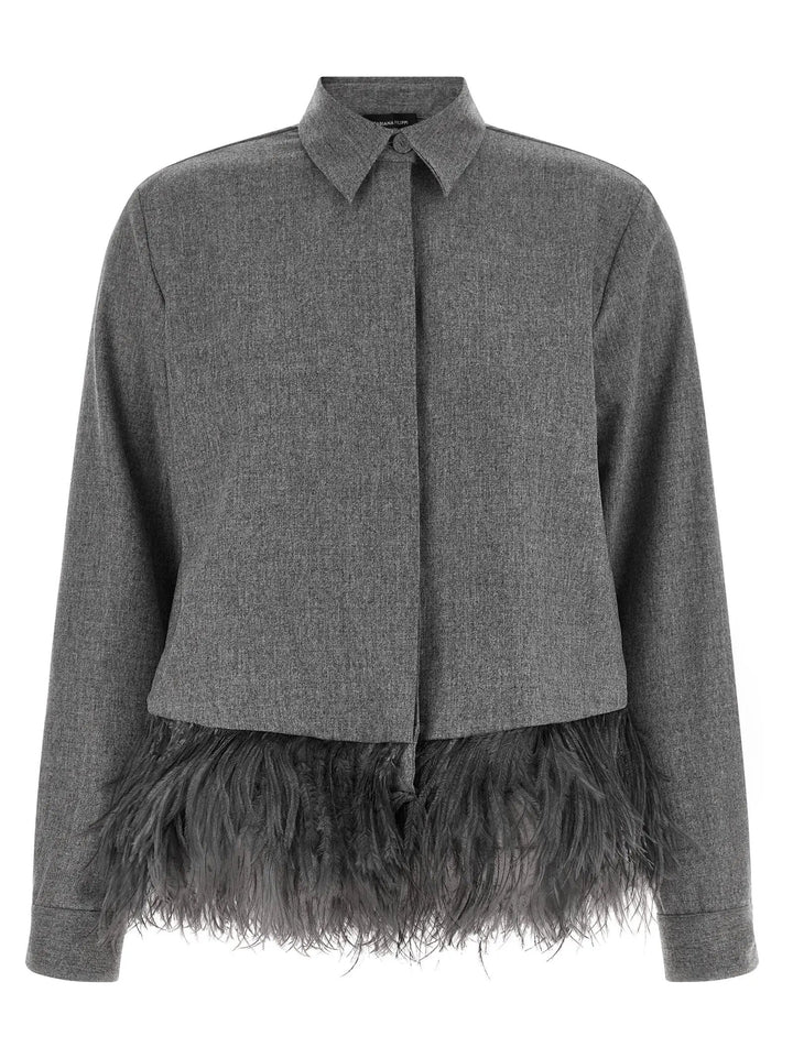 Fabiana Filippi Sample Sale | Fabiana Filippi Gray Virgin Wool Blouse - | Designer outlet
