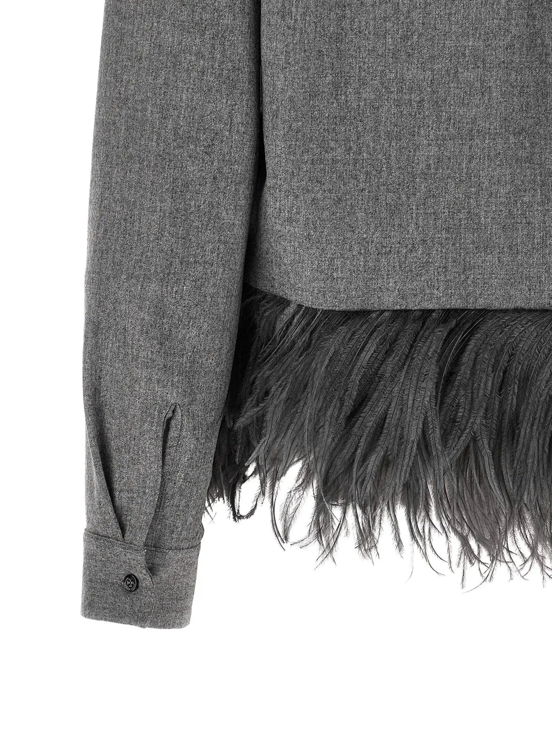 Fabiana Filippi Sample Sale | Fabiana Filippi Gray Virgin Wool Blouse - | Designer outlet