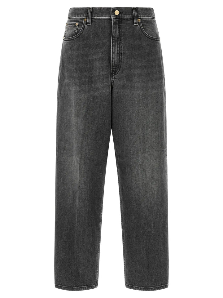 Fabiana Filippi Sample Sale | Fabiana Filippi Gray Cotton Relaxed Fit Jeans - | Designer outlet