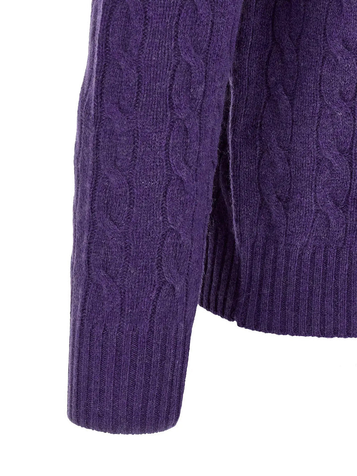 Polo Ralph Lauren Sample Sale | Polo Ralph Lauren Purple Wool Cardigan - | Designer outlet