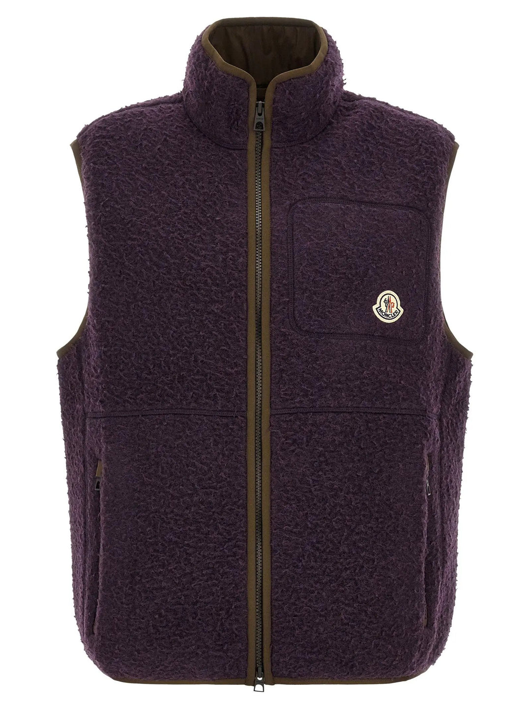 Moncler Sample Sale | Moncler Purple Polyester Sleeveless Jacket - | Designer outlet