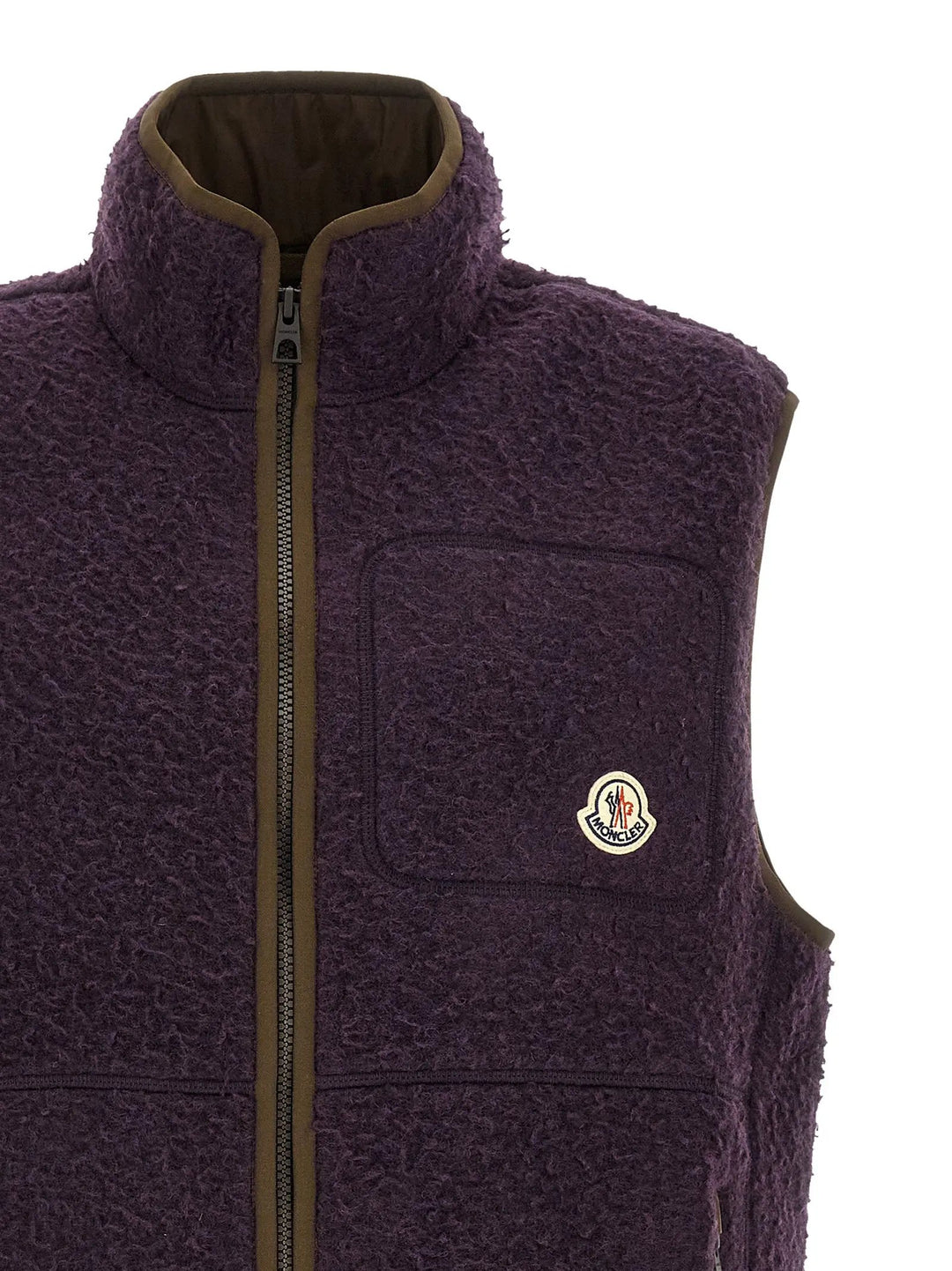 Moncler Sample Sale | Moncler Purple Polyester Sleeveless Jacket - | Designer outlet